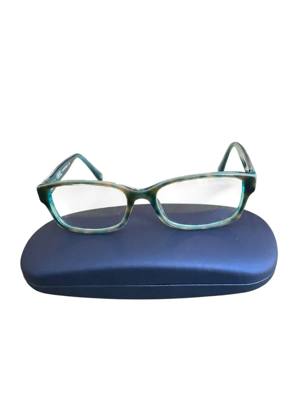 Coach HC 6040 Brooklyn Women's Dark Tortoise & Teal Eyewear Frames & Case